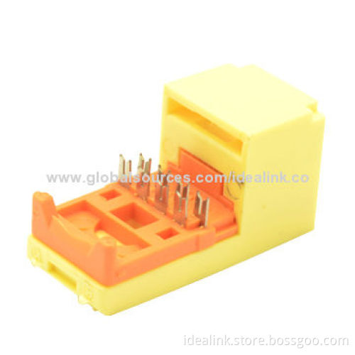 Cat5e Keystone Jack, UTP, Supports T568A/T568B, 550MHz Wiring, Supports Different Colors